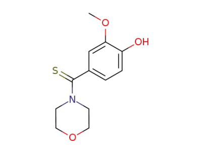 (4-hydroxy-3-methoxyphenyl)(4-morpholinyl)methanethione